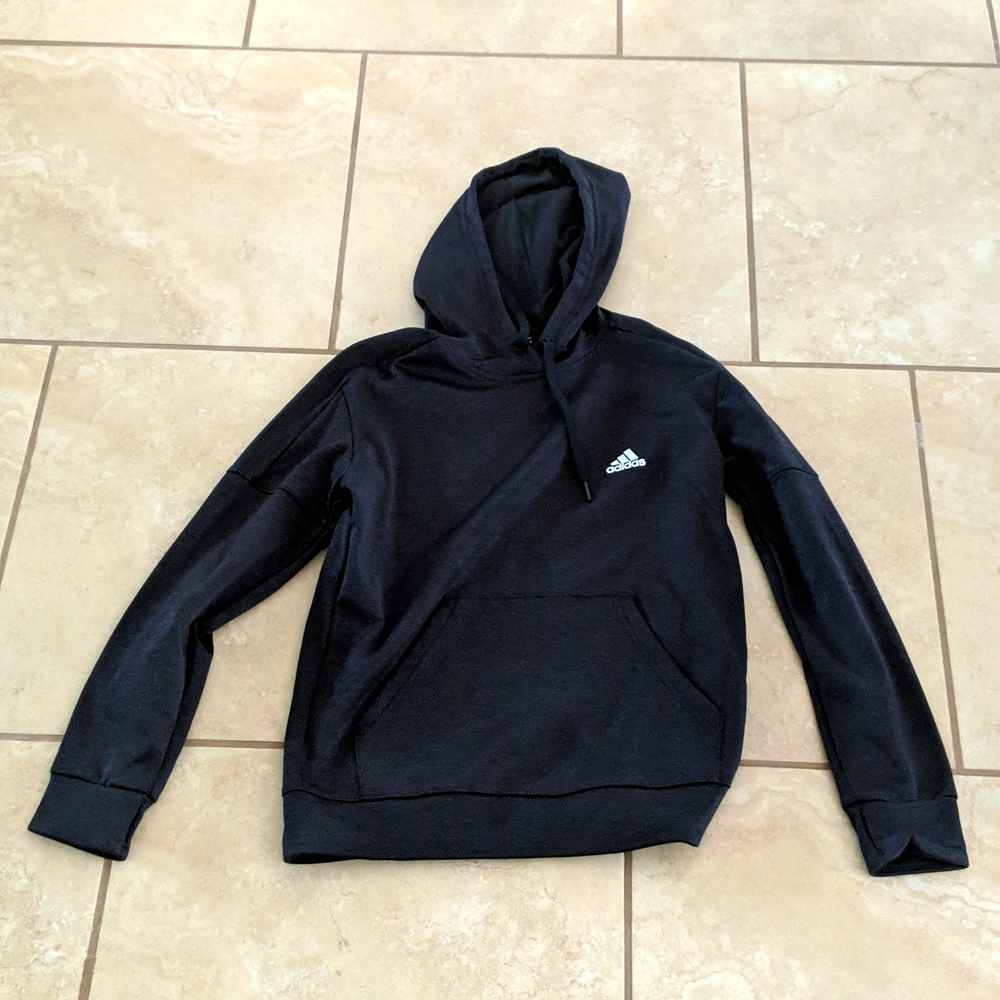 Adidas Sweater Sports Hoodie Black Small
